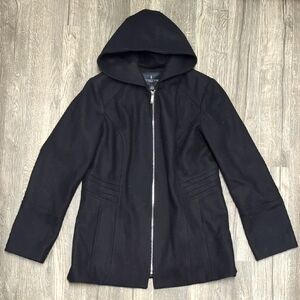 London Fog Wool Hooded Coat